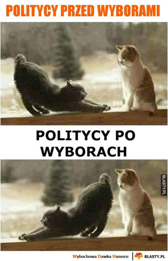 politycy przed wyborami i po wyborach
